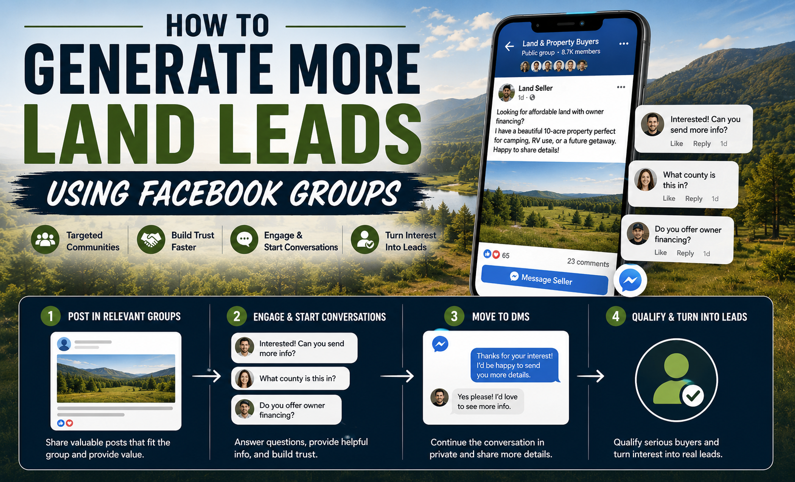 How to Generate More Land Leads Using Facebook Groups