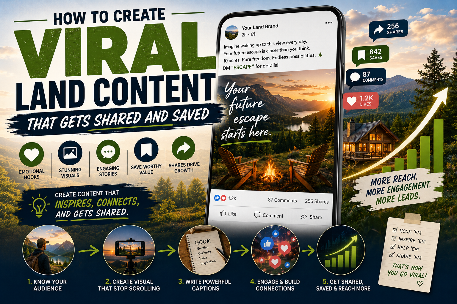 How to Create Viral Land Content That Gets Shared and Saved